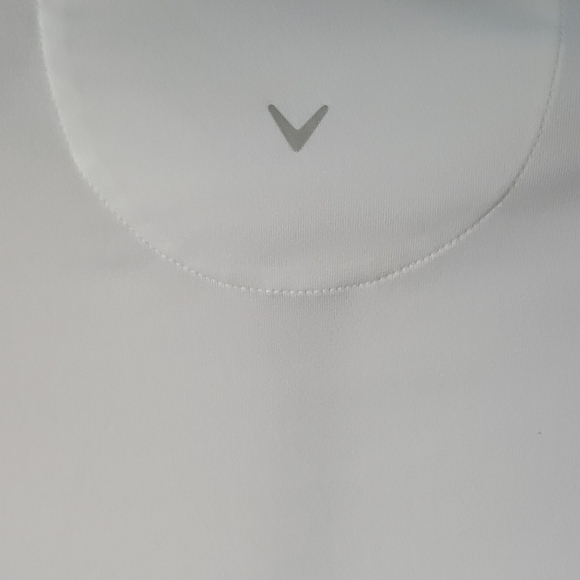 Callaway Women's White and Navy Button Down Shirt - Picture 3 of 8